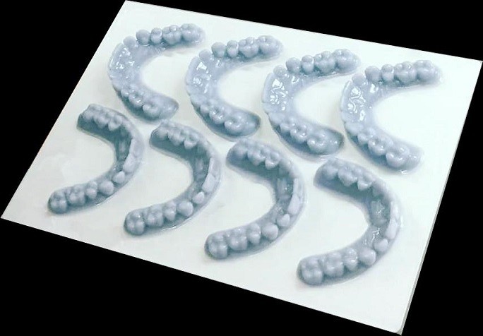 Изделия для стоматологии напечатанные на 3D принтере EPAX X1-N UV LCD Resin 